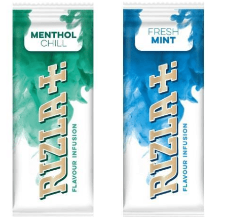 IMage of Rizla packet inserts, menthol and fresh mint