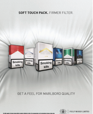 Image of different coloured Marlboro packets