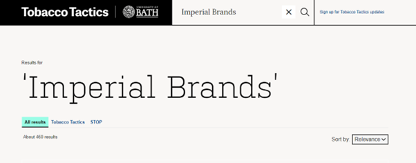 Image of search results for Imperial Brands